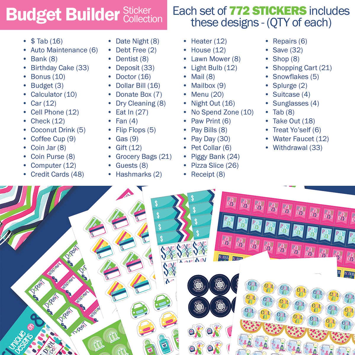 Planner Stickers for Budgeting | Open Stock