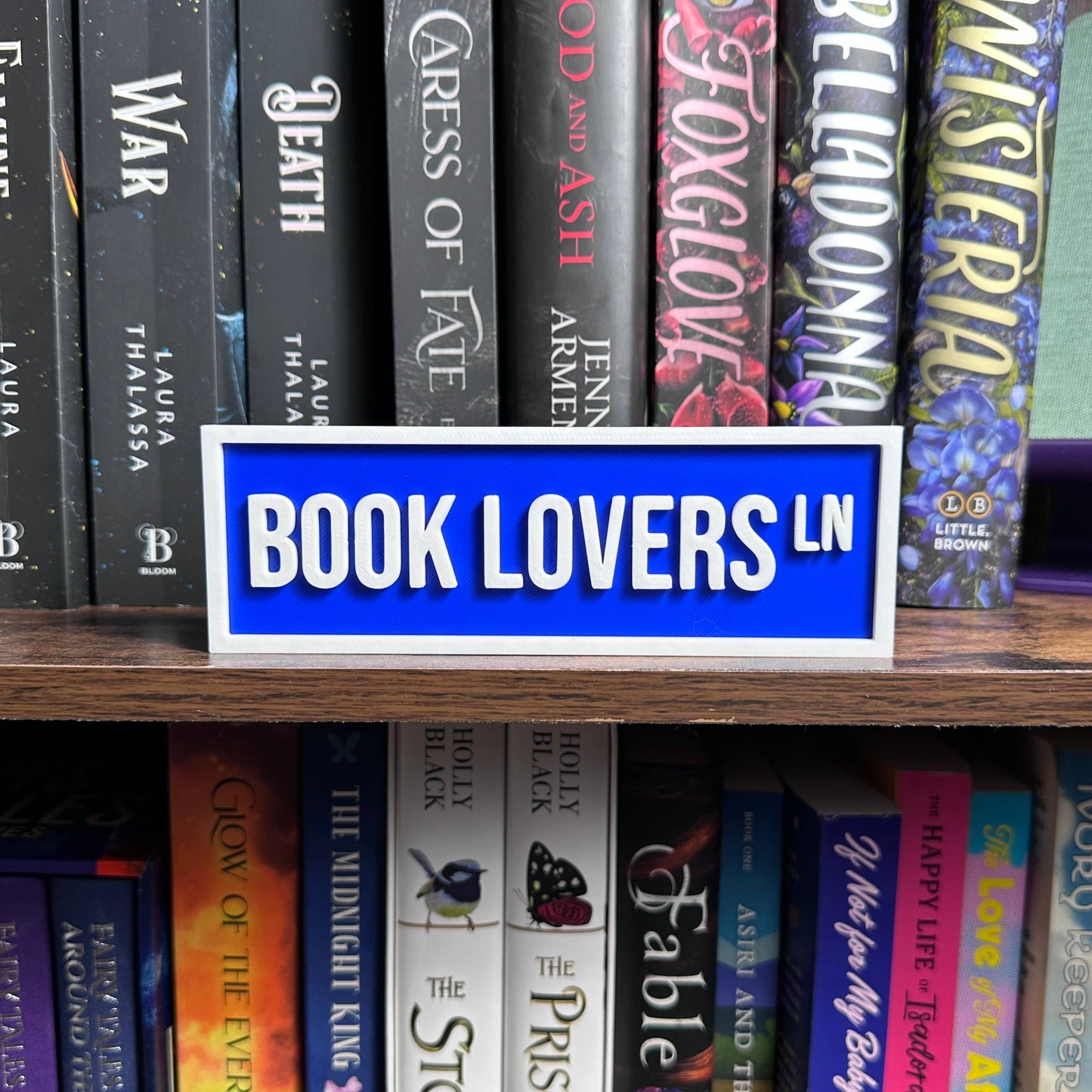 Book Lovers Street Sign | Bookshelf Decor