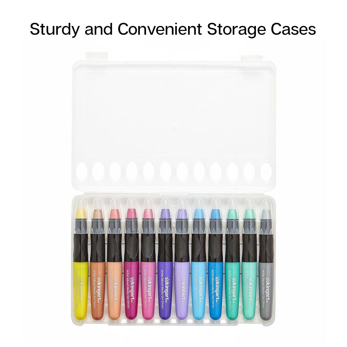 Gel Stick Crayons 12 Metallic Colors