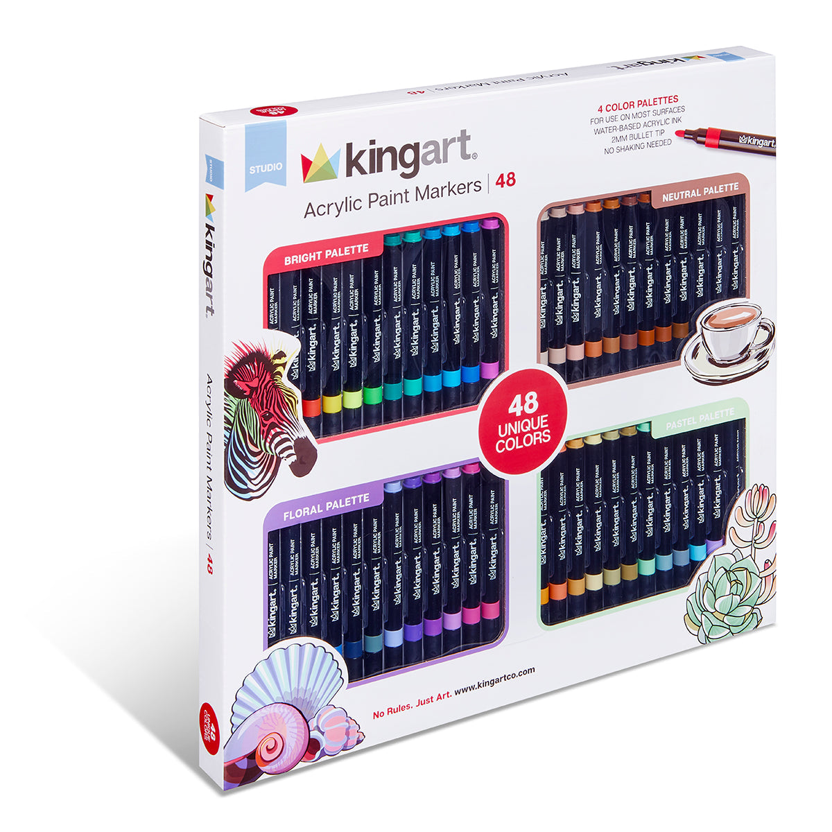 Acrylic Paint Markers – 48 Count