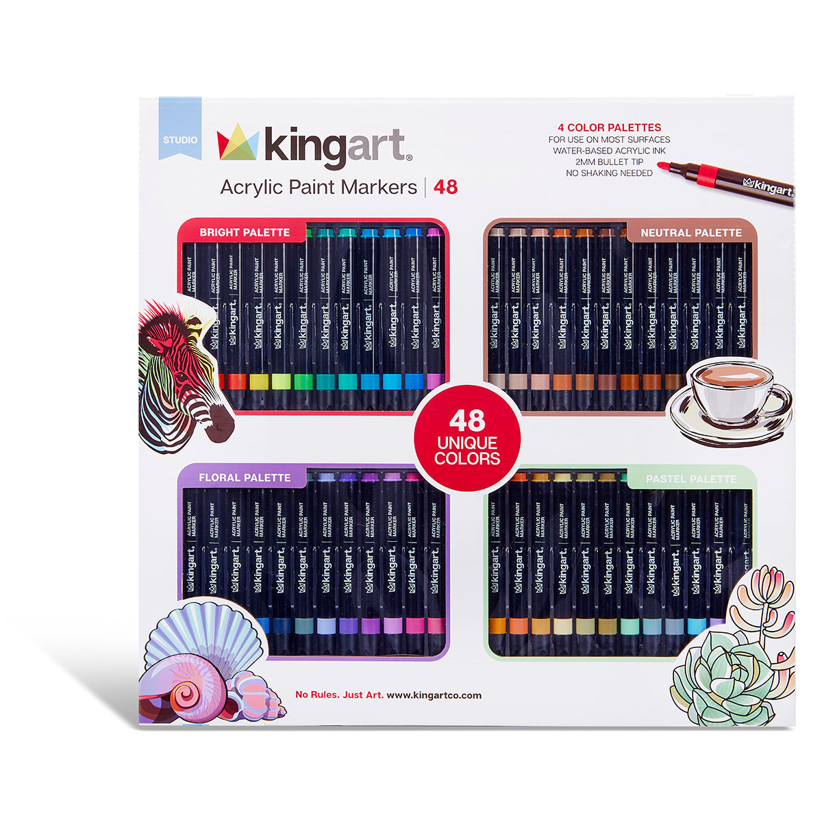 Acrylic Paint Markers – 48 Count