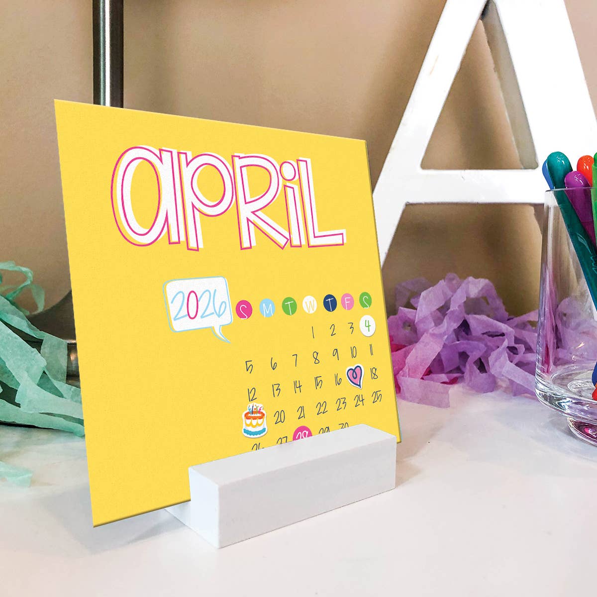NEW! 2026 Mini Monthly Desktop Calendars | Open Stock