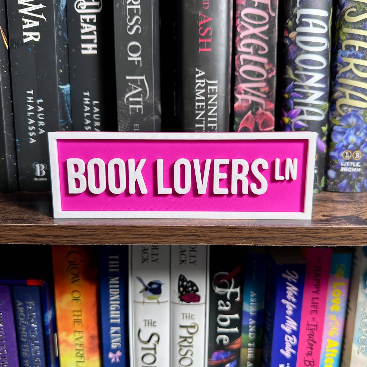 Book Lovers Street Sign | Bookshelf Decor