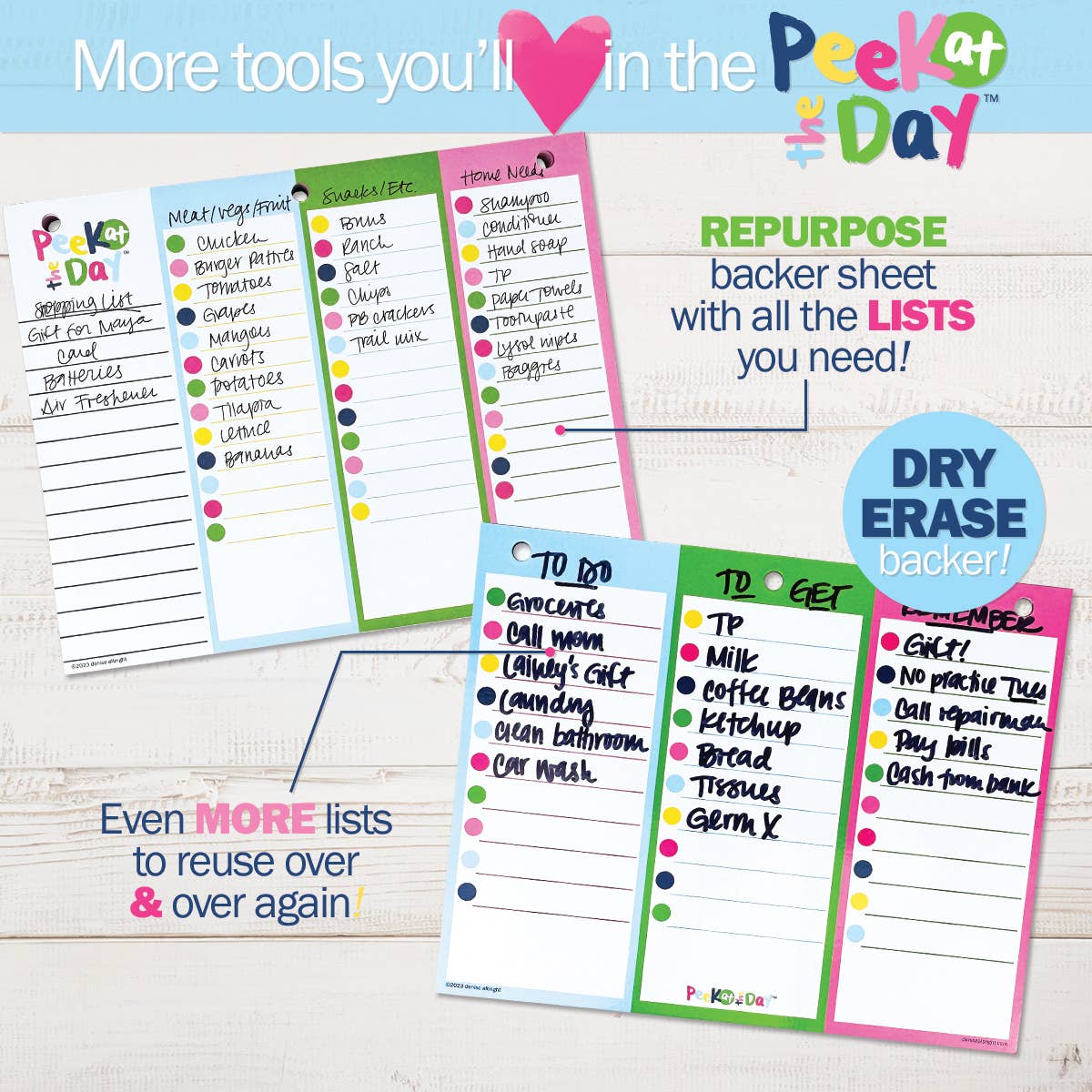 Peek at the Day™ Daily Planner Pad | Open Stock