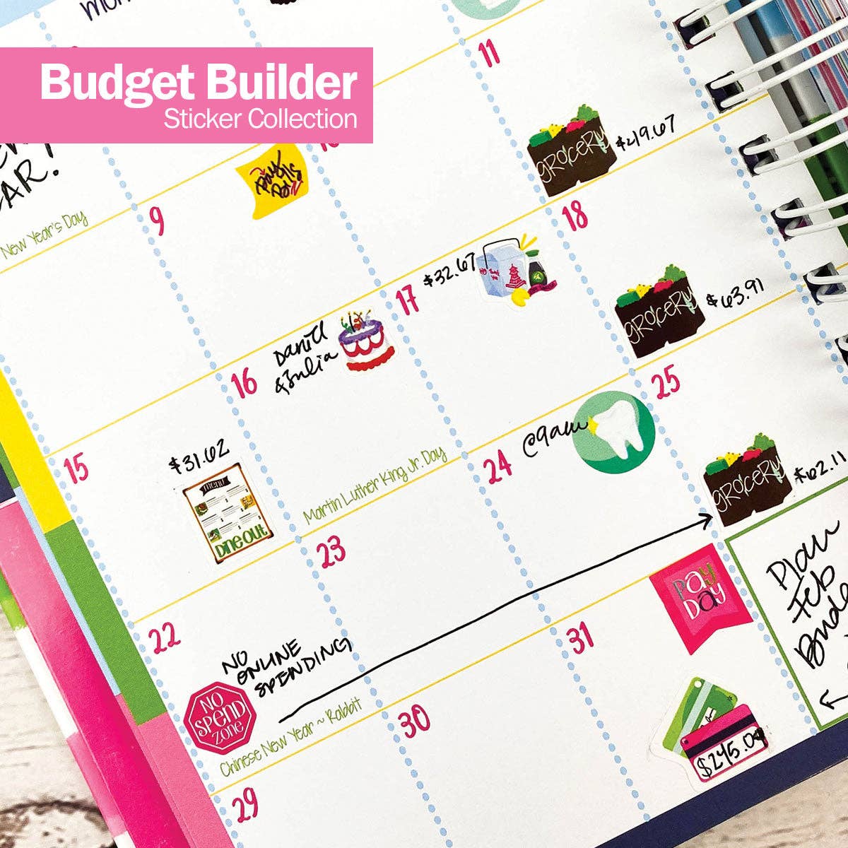 Planner Stickers for Budgeting | Open Stock