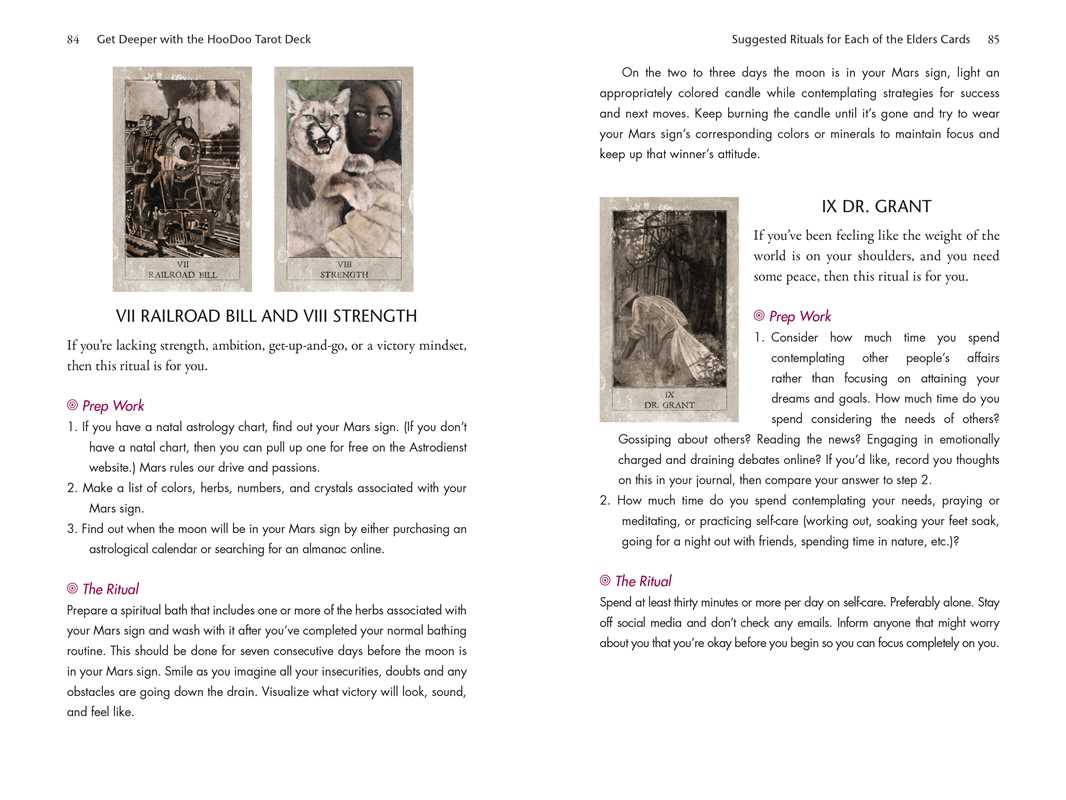 Hoodoo Tarot Workbook by Tayannah Lee McQuillar