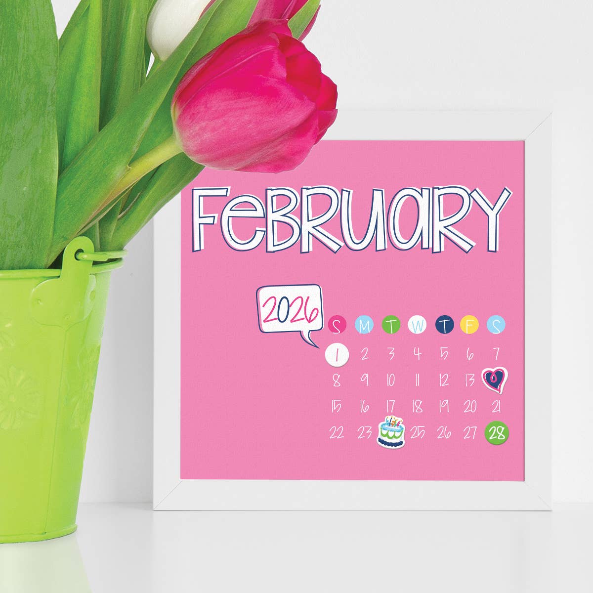 NEW! 2026 Mini Monthly Desktop Calendars | Open Stock