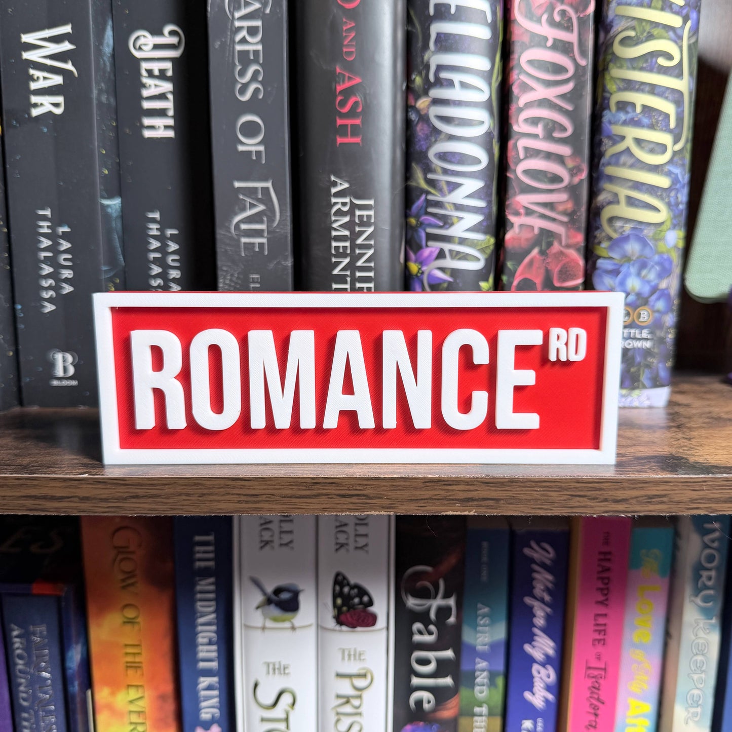 Romance Street Sign | Bookshelf Decor