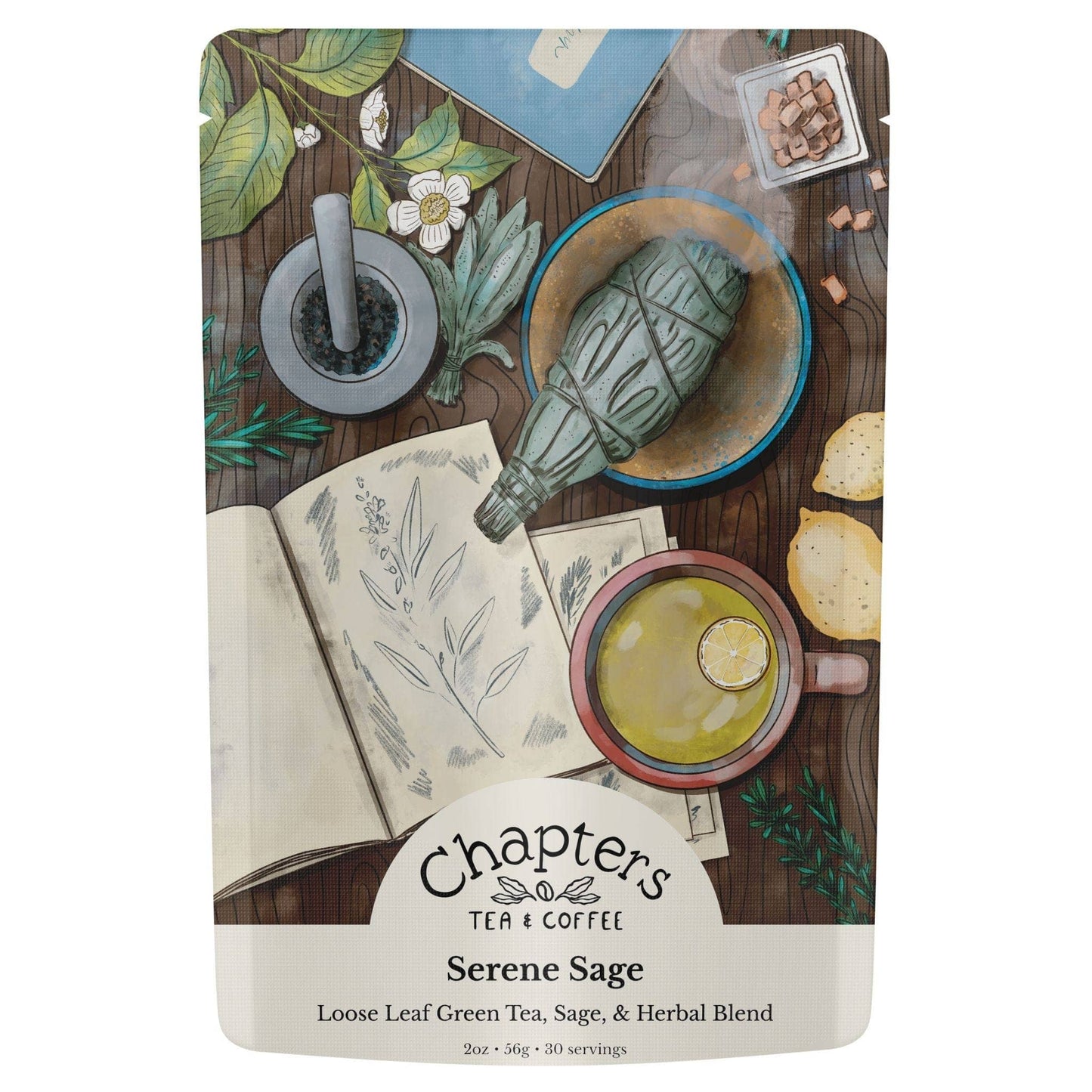 Chapters Tea - Serene Sage Calming Tea - Beauty Over Age