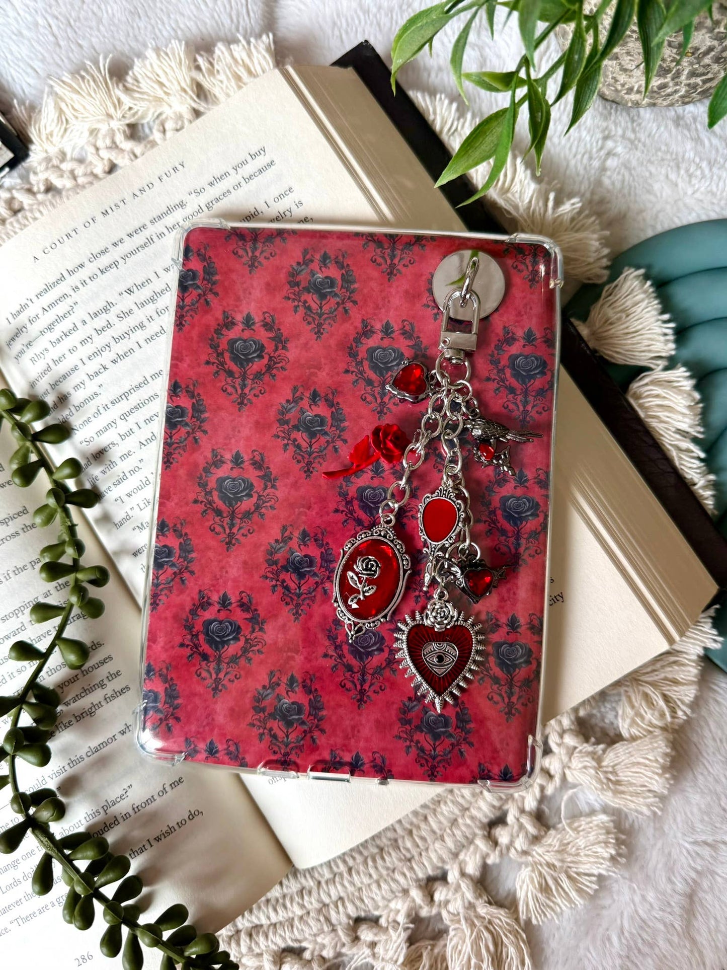Dark Romance Kindle Charm - Dark Romance Phone Charm