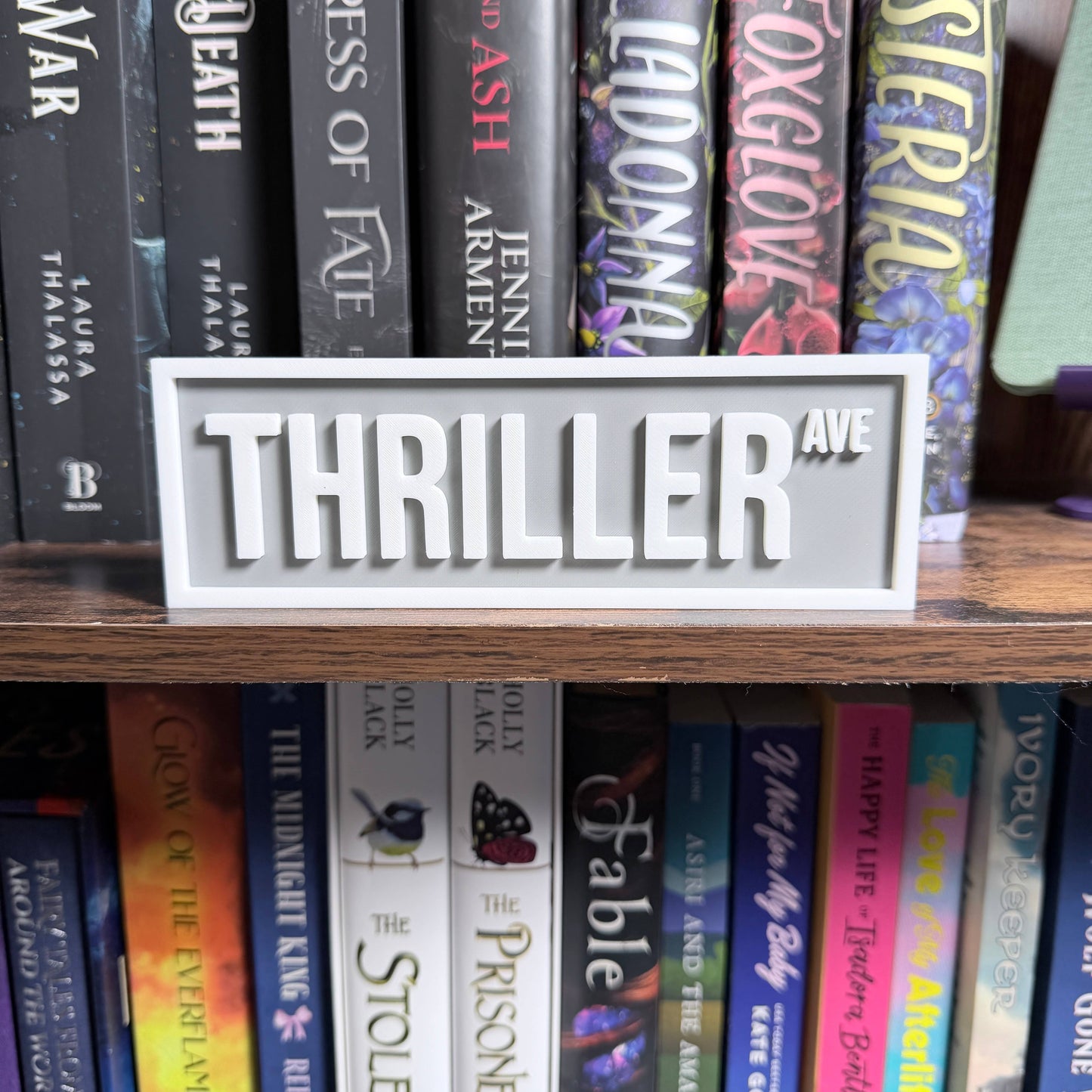 Thriller Street Sign | Bookshelf Decor