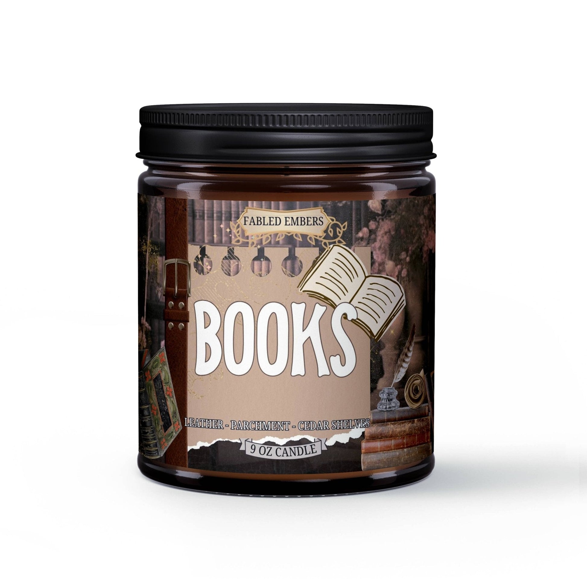 Fabled Embers - BOOKS bookish book lovers candle - Beauty Over Age