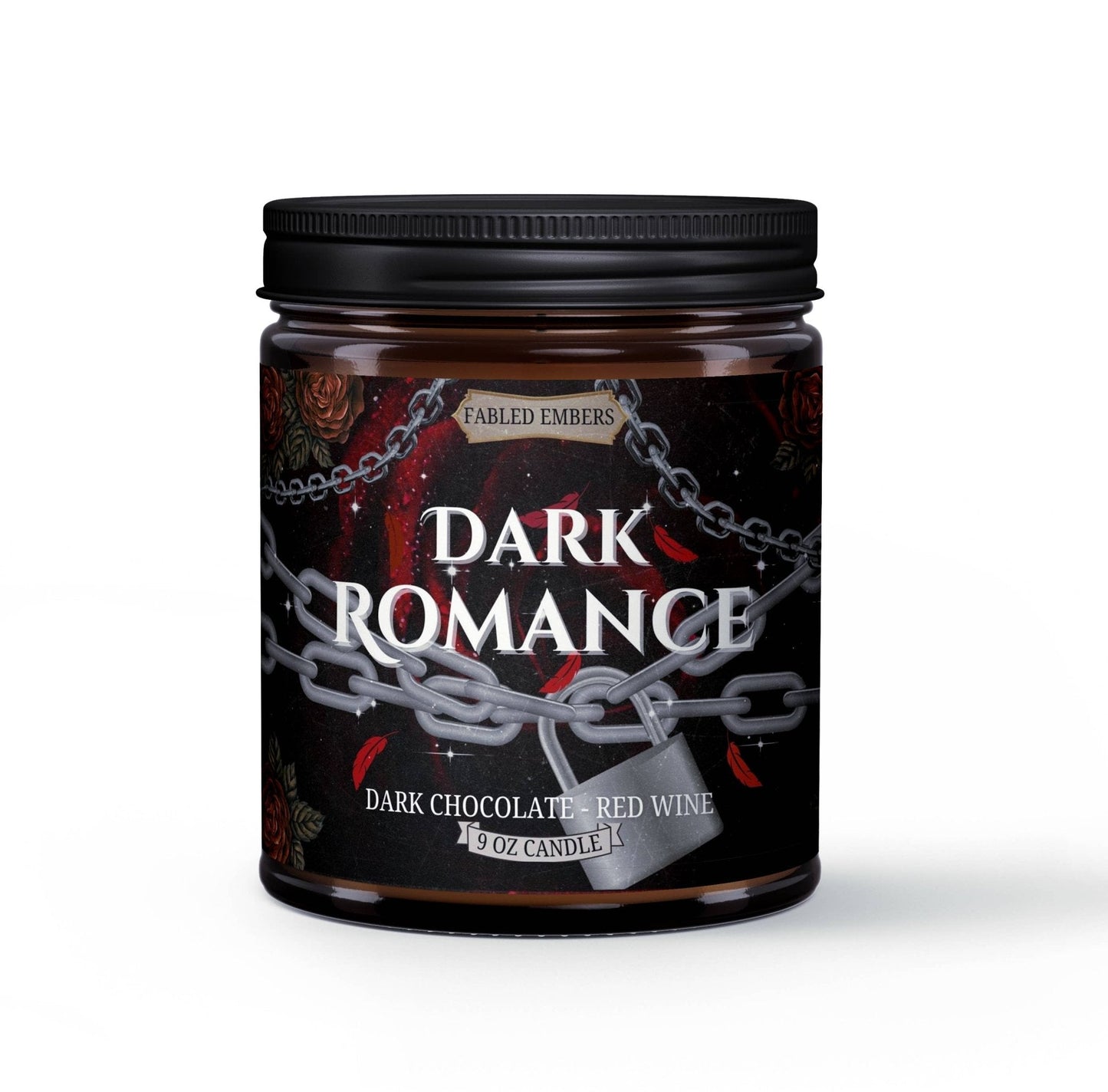 Fabled Embers - DARK ROMANCE book lovers WINE & CHOCOLATE coconut soy candle - Beauty Over Age