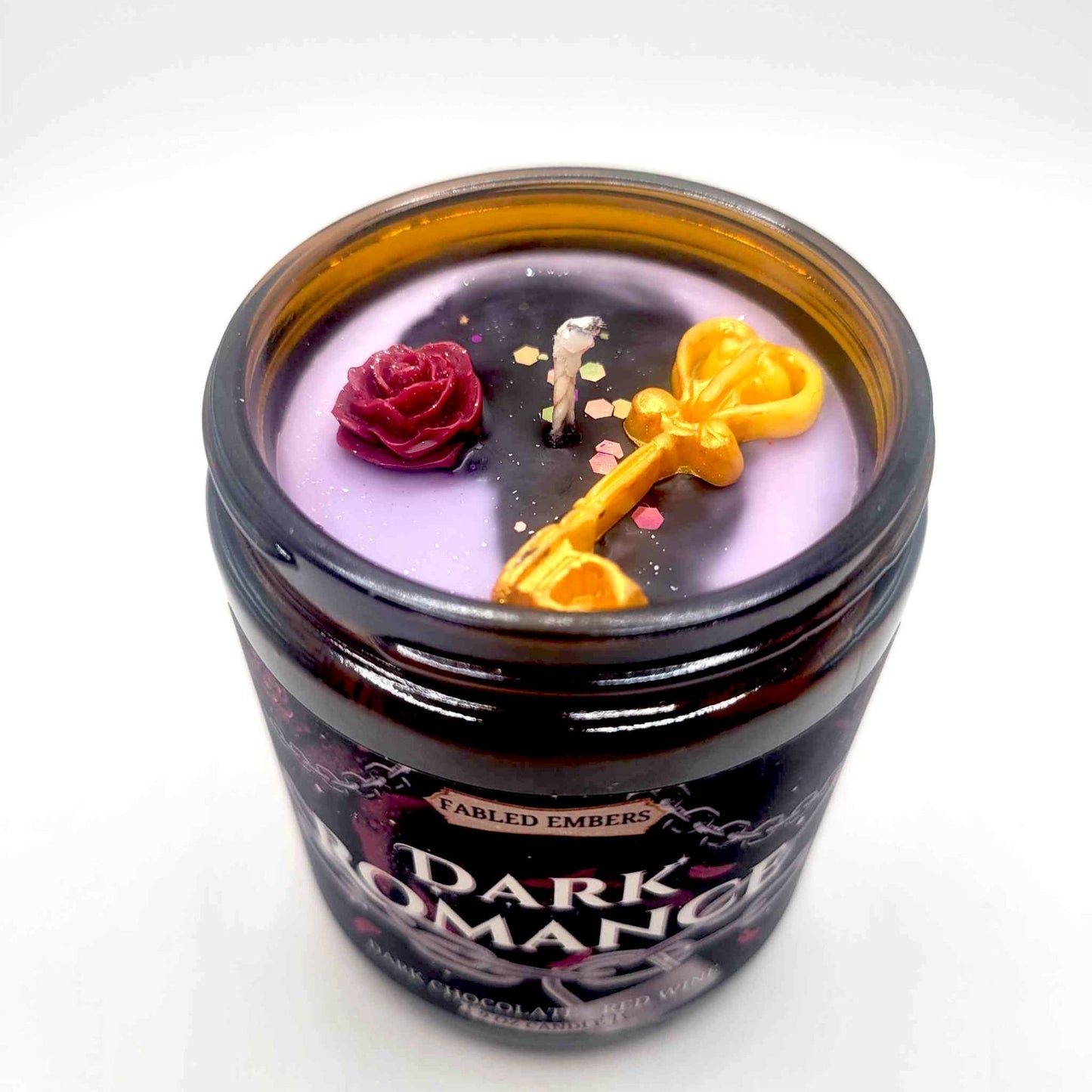 Fabled Embers - DARK ROMANCE book lovers WINE & CHOCOLATE coconut soy candle - Beauty Over Age