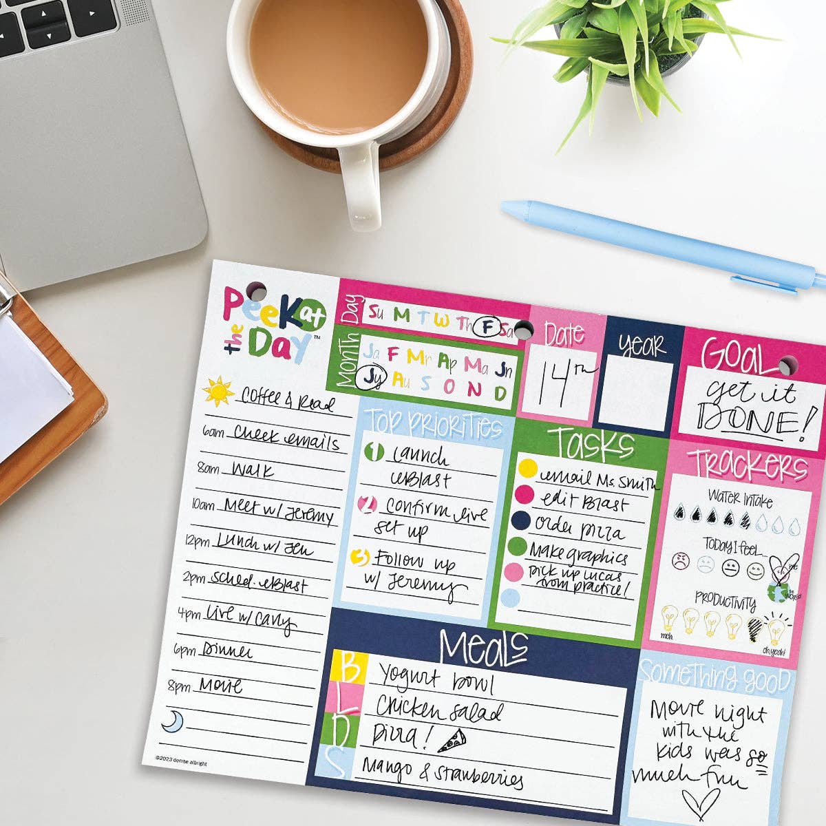 Peek at the Day™ Daily Planner Pad | Open Stock