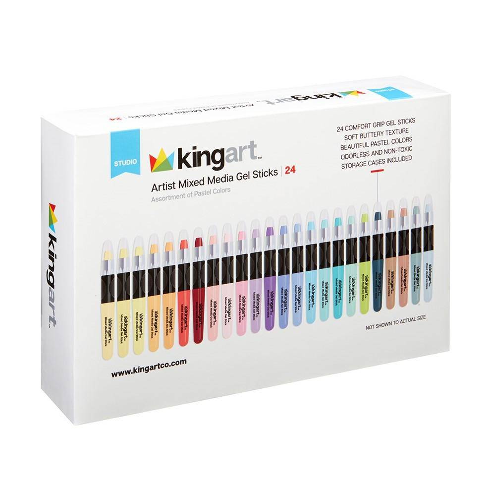 Gel Stick Crayons 24 Pastel Colors