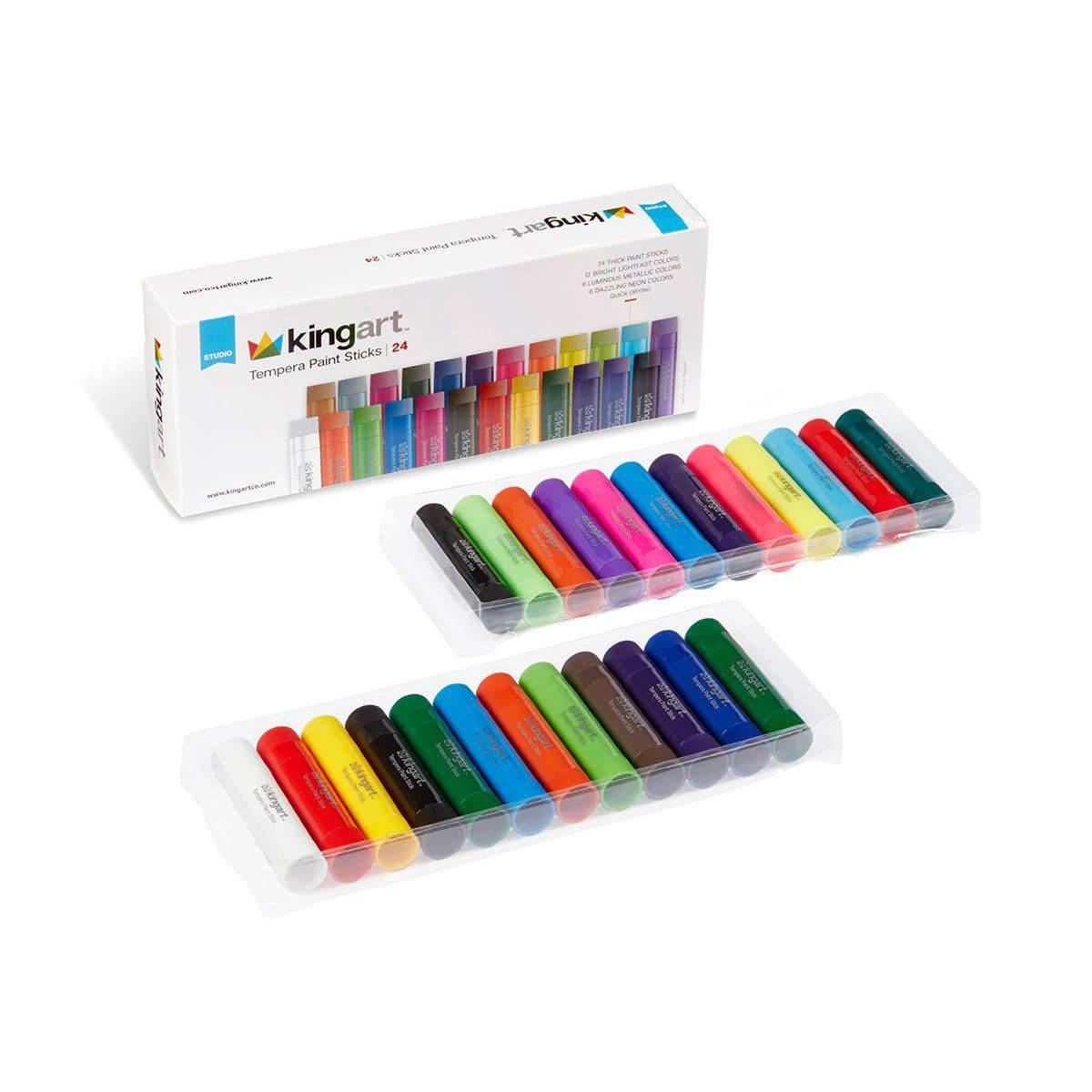 Tempera Paint Sticks, 24 Colors
