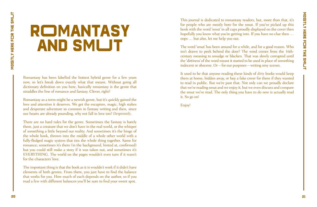 Simon & Schuster - A Reading Journal: Mostly Here for the Smut by Sweet Hearts Press - Beauty Over Age